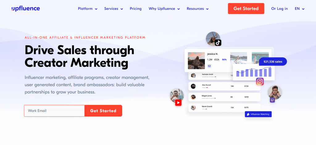 Upfluence - best influencer marketing tool to find the right influencers