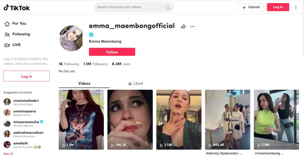 Emma Maemboang - Top Tiktok Influencers Malaysia 2022